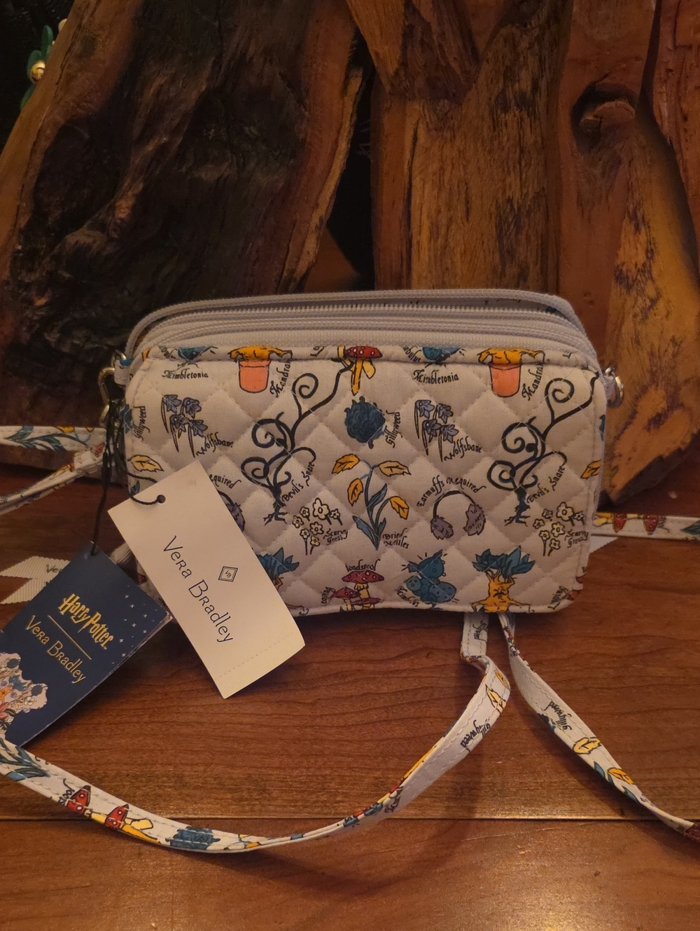 Vera Bradley Harry Potter - Light Blue Floral Quilted Crossbody